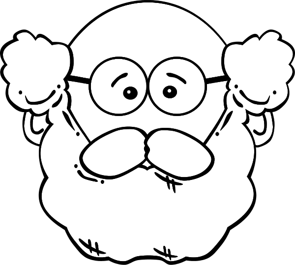 Beard and mustache clipart