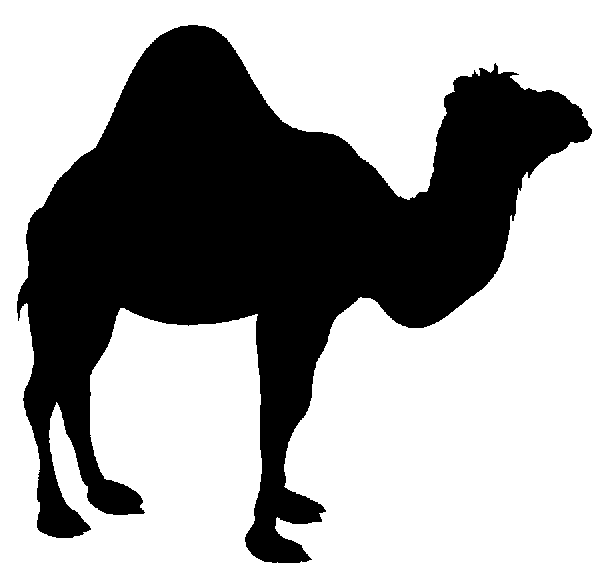 Clipart camel silhouette