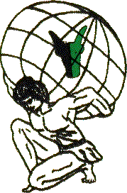 Atlas holding the world clipart