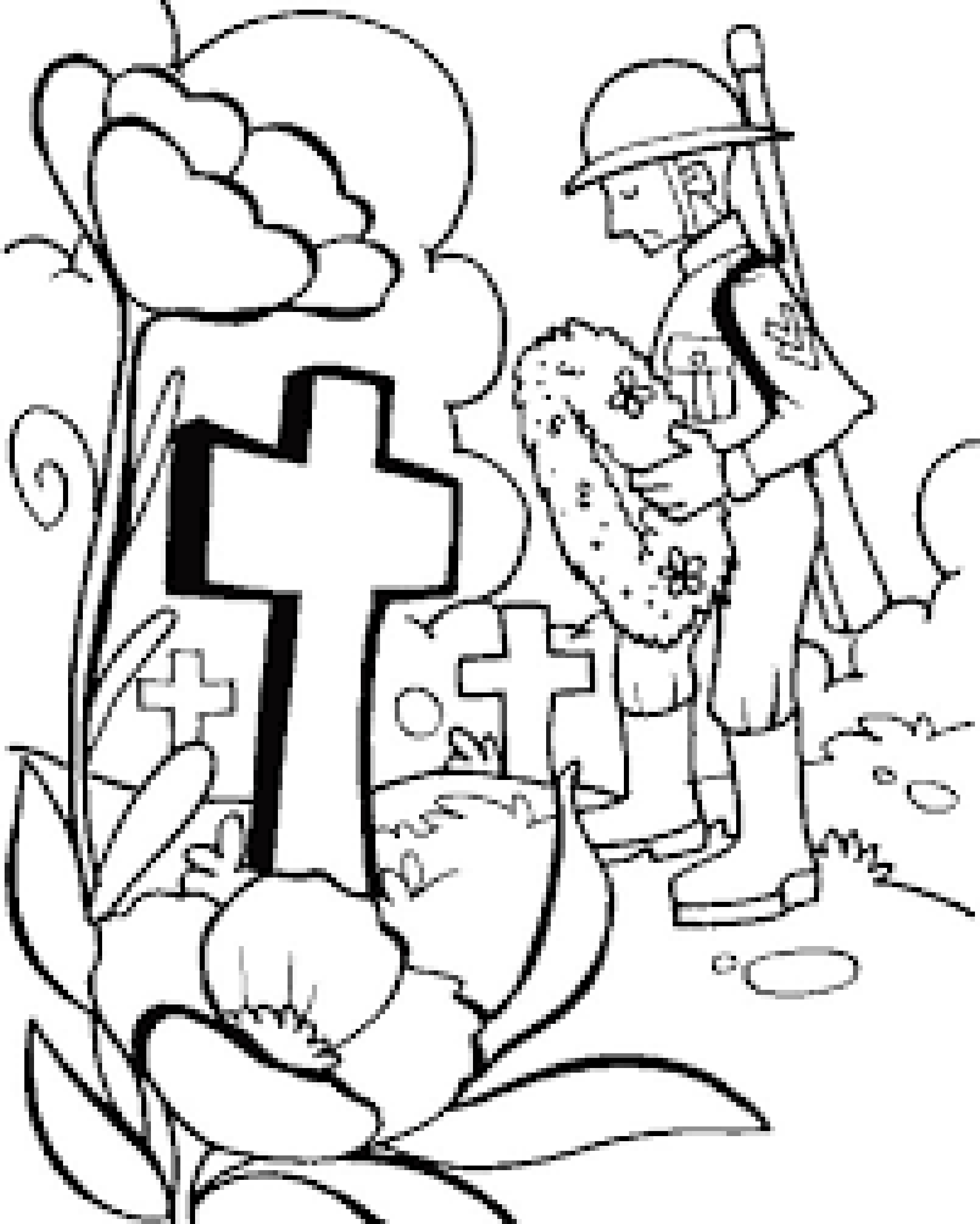 Memorial Day Coloring Pages Free ClipArt Best