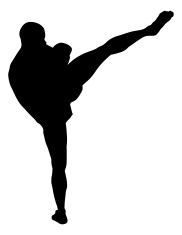 Kickboxer silhouette clip arts, free clipart - ClipartLogo.com