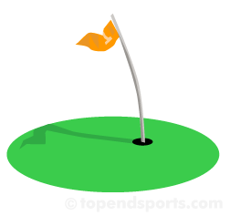 Golf hole clipart