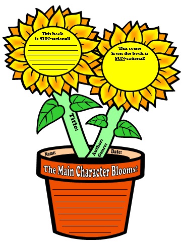 Sunflower Book Report Projects: templates, worksheets, grading ...