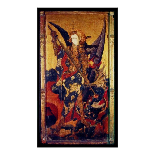 Saint Michael Vanquishing the Devil Print | Zazzle.