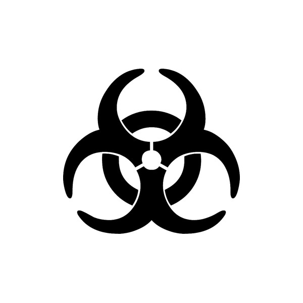 BIOHAZARD LOGO CAR DECAL STICKER - Decals And Flags