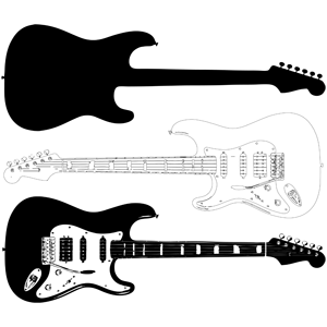 Electric Guitar Vector – I Heart Vector