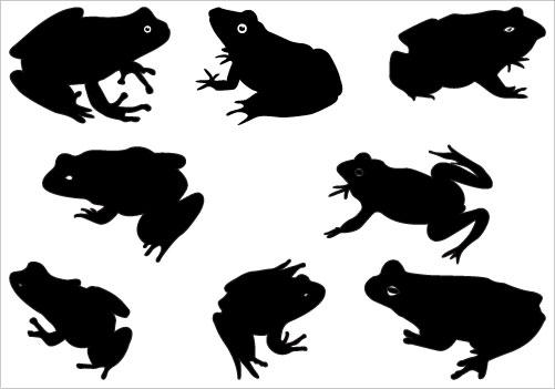 Frog Silhouette Vector Clip Art | Silhouette Clip ArtSilhouette ...