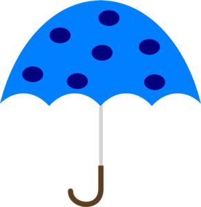 Polka Dot Umbrella clip art - vector clip art online, royalty free ...