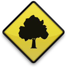 Yellow Road Sign Icons Natural Wonders