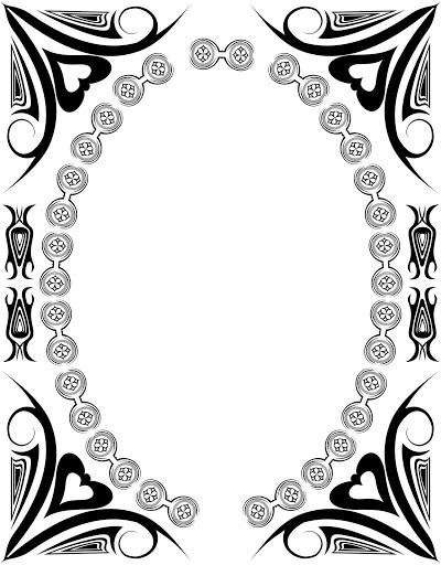 Beauty Black Border Branch Clipart Contour Corner Creative Curl