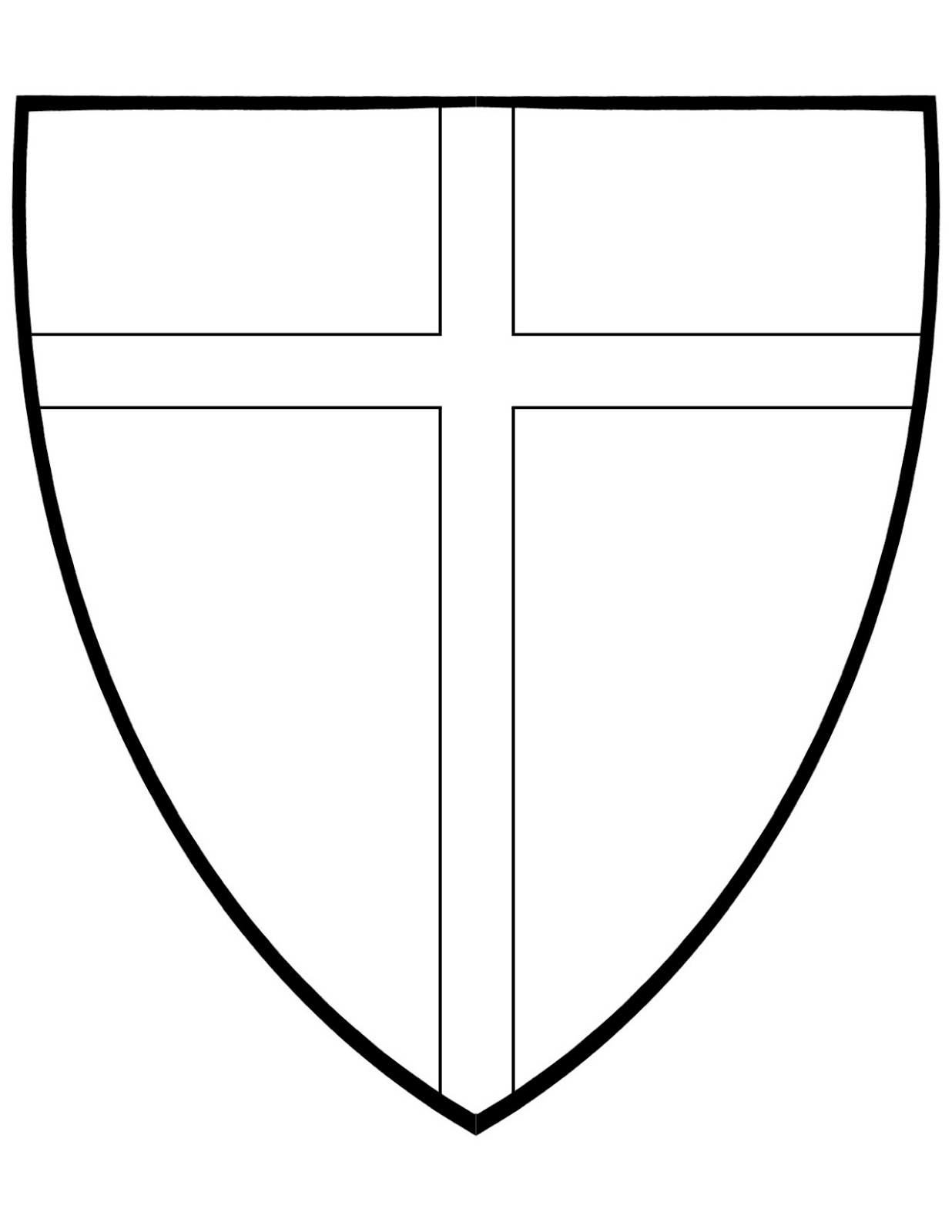 medieval shield templates