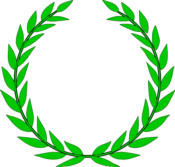 Laurel wreath crown clipart