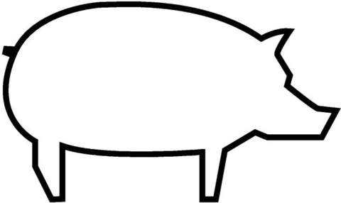 Best Photos of Printable Pig Template - Pigs Coloring Page ...