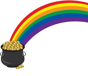 Pot Of Gold Clipart Image - Clip Art Illustration Of A Pot Of Gold ...