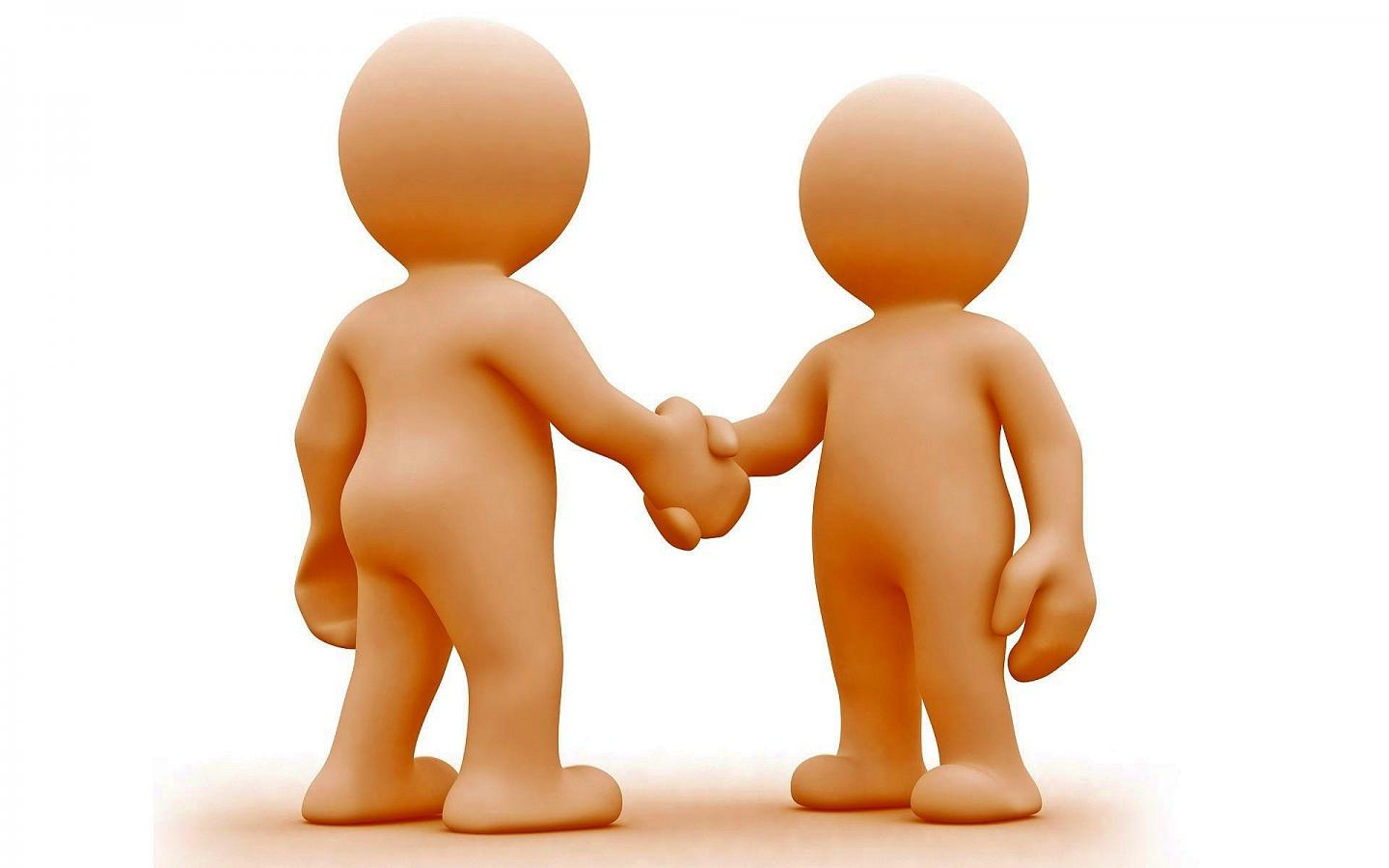 Shaking hands cartoon shake hands clipart image #21847