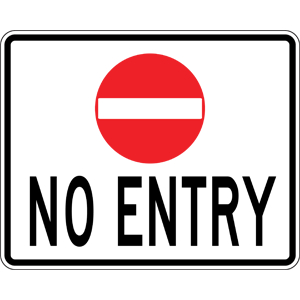 No entry sign clipart