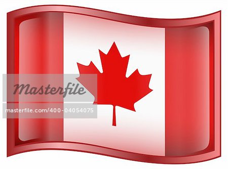 Canada Flag Icon, isolated on white background. Vector - EPS 9 ...