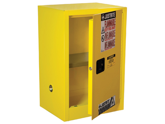 Justrite Mfg : Sure-GripÂ® EX Compac Flammable Safety Cabinet, Cap ...