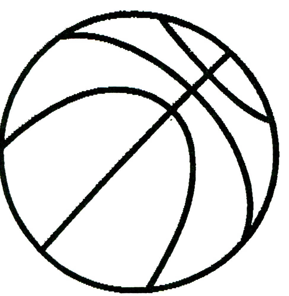 Basketball Line Drawing - ClipArt Best