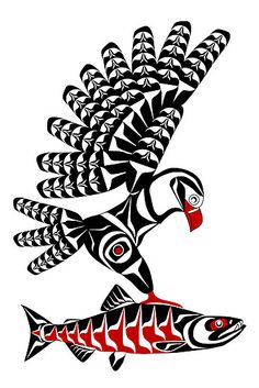 1000+ images about Salmon Painting | Pisces, Native ...