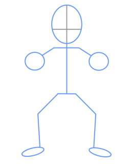 Cartoon body outline