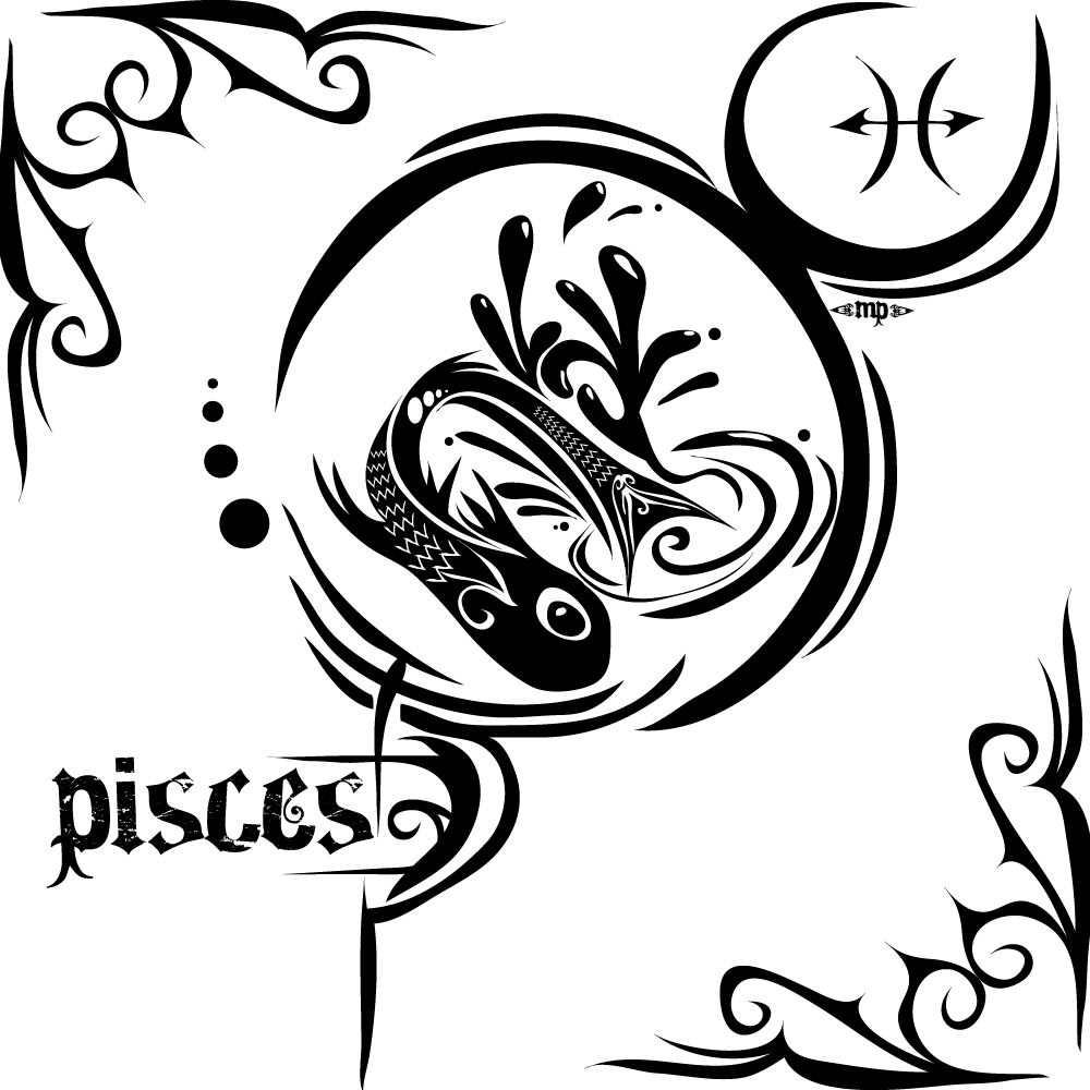 Zodiac Tattoo Designs: Pisces | MadSCAR