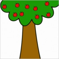 Tree with fruits outline Free vector for free download (about 2