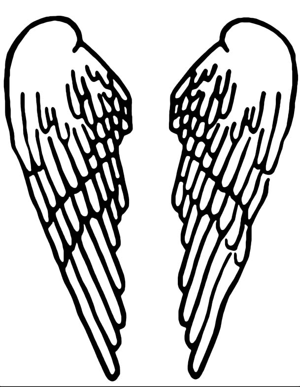 Angel Wing Stencil