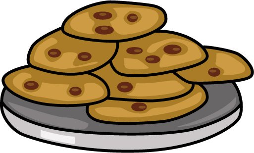 Cookie Clip Art Free Black And White - Free ...