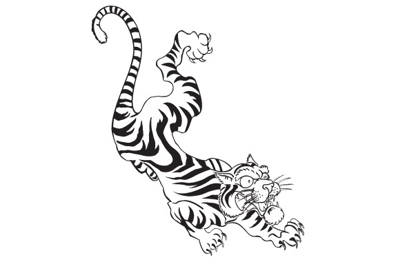 FREE TATTOO STYLE VECTOR TIGER :: Vector Open Stock | vector ...