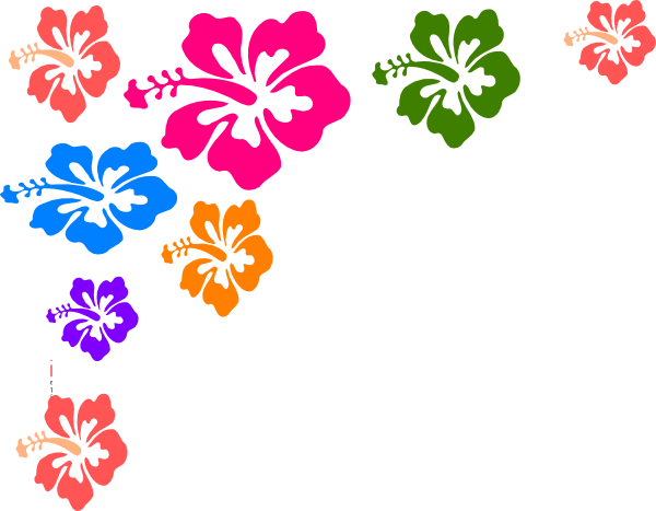 Hawaiian flowers clip art free