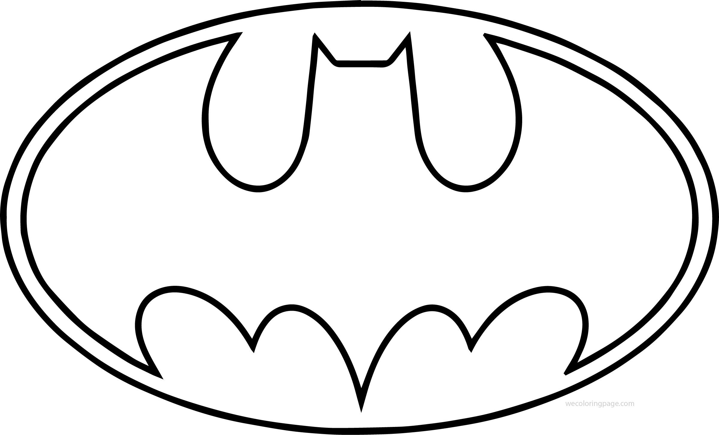 Batman Logo Coloring Pages - AZ Coloring Pages