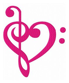 Music Treble Clef Heart - ClipArt Best