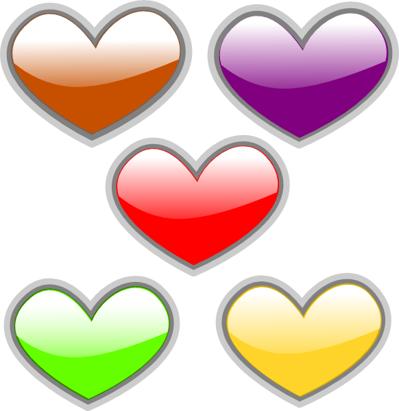 Three-Color Hearts — Crafthubs