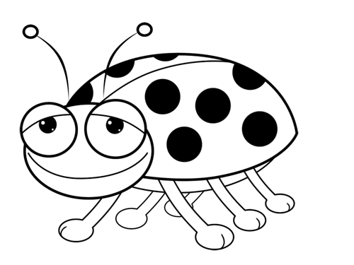 Lady Bug Line Drawing - ClipArt Best