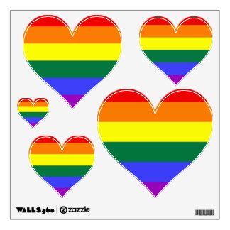 Gay Pride Wall Decals & Wall Stickers | Zazzle