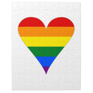 Gay Pride Flag Jigsaw Puzzles | Zazzle