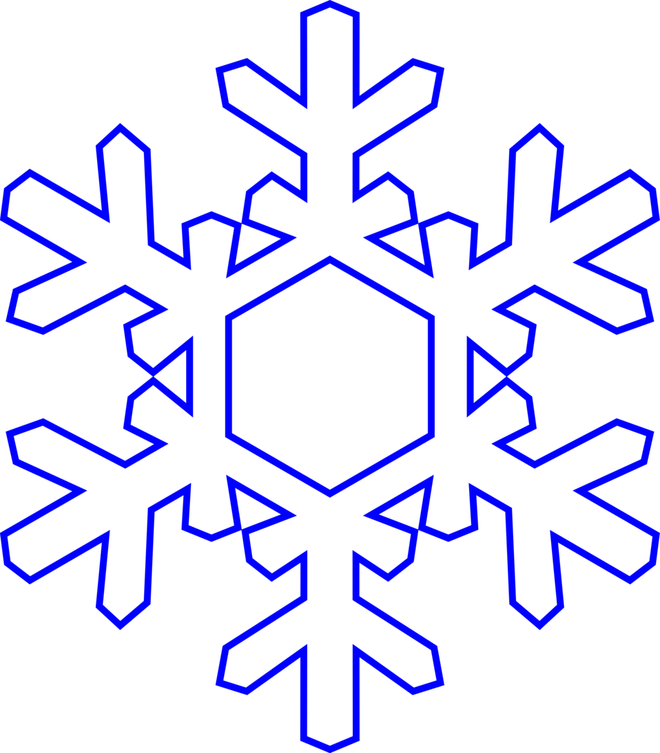 White snowflake transparent background clipart