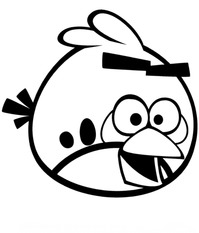 Red Angry Bird coloring page | Free Printable Coloring Pages