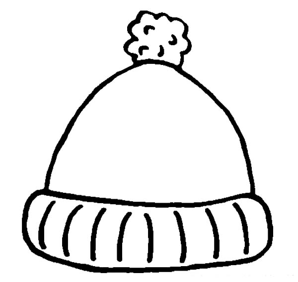 winter hat coloring sheets winter hat coloring page woolly hat ...