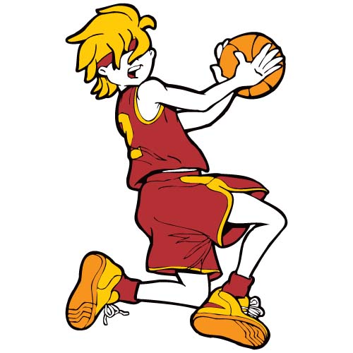 Basketball Clipart Colored Court