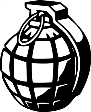 Hand Grenade clip art Free vector in Open office drawing svg ...