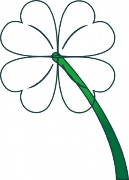 Leaf Clover Gradient clip art | Download free Vector