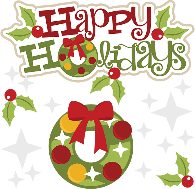 Happy Holidays SVG holidays svg file holidays clipart cute clip ...