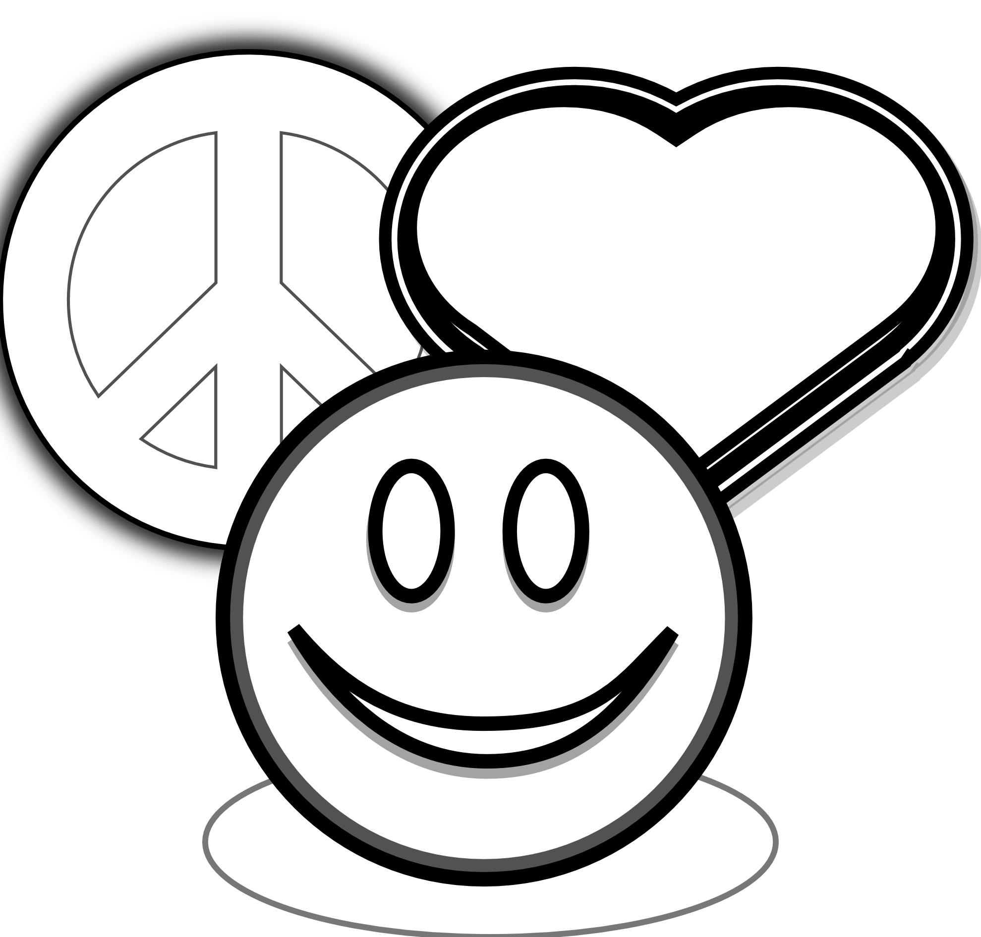 Peace Sign Black Border - ClipArt Best - ClipArt Best