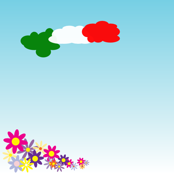 Italian Clouds Background clip art - vector clip art online ...