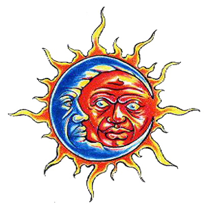 Sun & Moon Tattoos Designs- High Quality Photos and Flash Designs ...