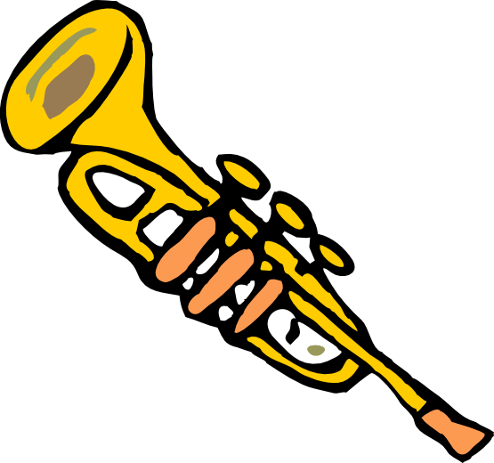 Clip Art: Trumpet 3 Christmas Xmas Music Art ...