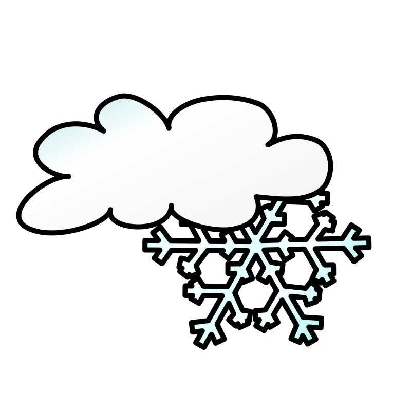 Clipart - Weather Symbols: Snow Storm