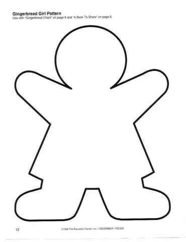 Best Photos of Gingerbread Girl Template - Girl Gingerbread Man ...